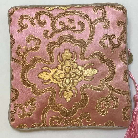 Pink Zipper Jewelry Pouch/Coin Purse - Picture 5 of 9